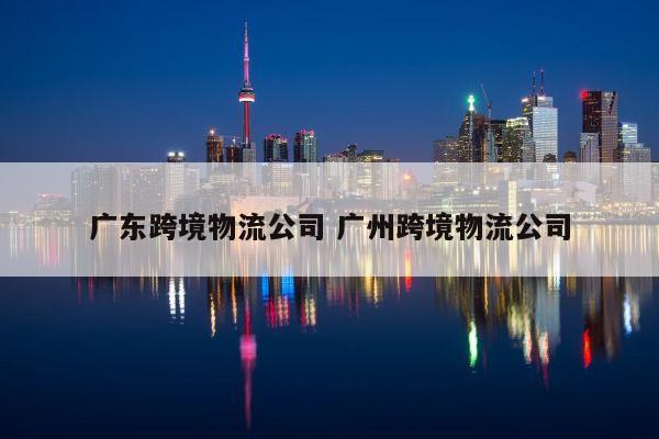 广东跨境物流公司 广州跨境物流公司