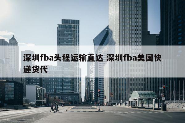 深圳fba头程运输直达 深圳fba美国快递货代