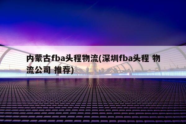 内蒙古fba头程物流(深圳fba头程 物流公司 推荐)