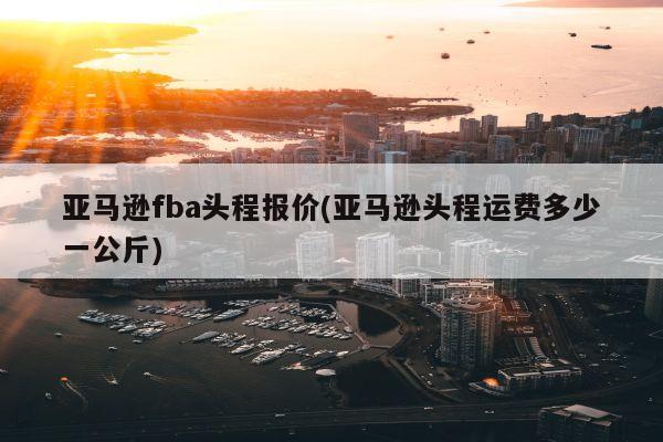 亚马逊fba头程报价(亚马逊头程运费多少一公斤)