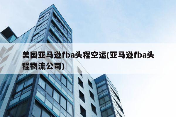 美国亚马逊fba头程空运(亚马逊fba头程物流公司)