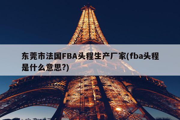 东莞市法国FBA头程生产厂家(fba头程是什么意思?)