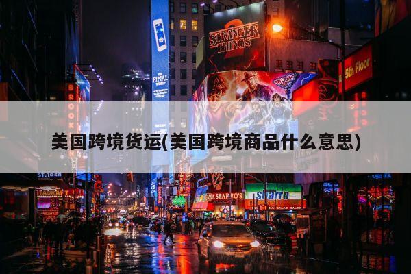 美国跨境货运(美国跨境商品什么意思)