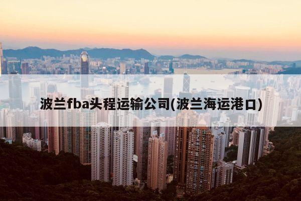 波兰fba头程运输公司(波兰海运港口)