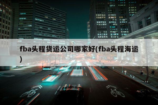 fba头程货运公司哪家好(fba头程海运)