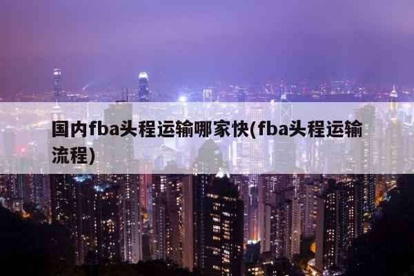 国内fba头程运输哪家快(fba头程运输流程)