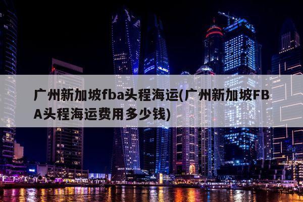 广州新加坡fba头程海运(广州新加坡FBA头程海运费用多少钱)