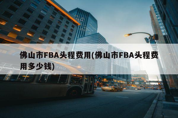 佛山市FBA头程费用(佛山市FBA头程费用多少钱)