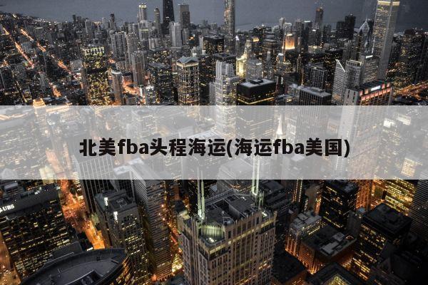 北美fba头程海运(海运fba美国)