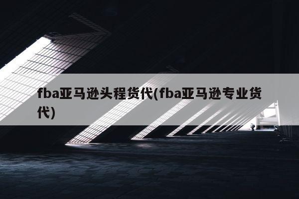 fba亚马逊头程货代(fba亚马逊专业货代)