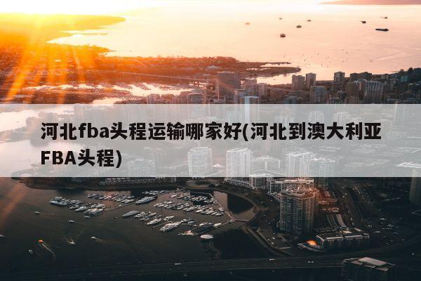 河北fba头程运输哪家好(河北到澳大利亚FBA头程)